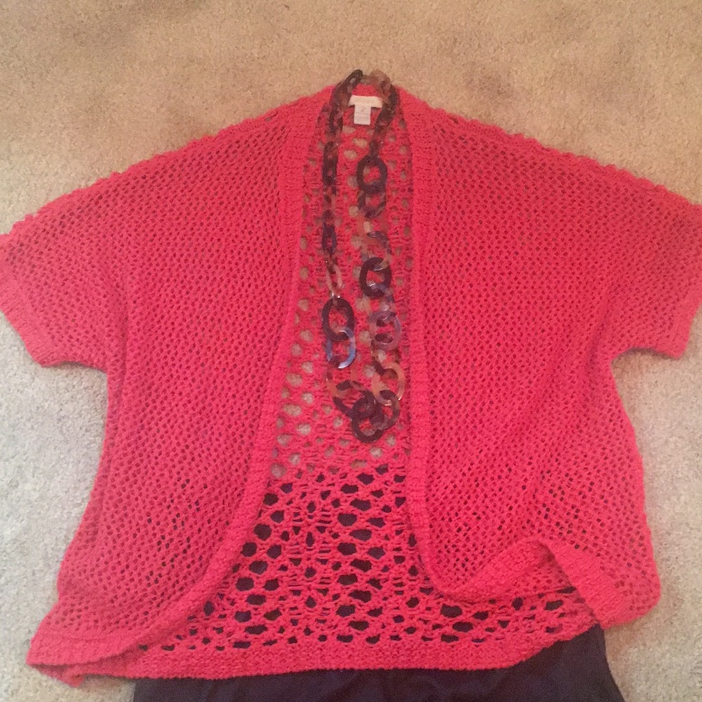 Chico bright Spring sweater/ necklace not included